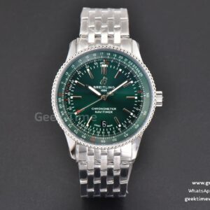 Navitimer 41mm TF cadran vert bracelet SS 2824