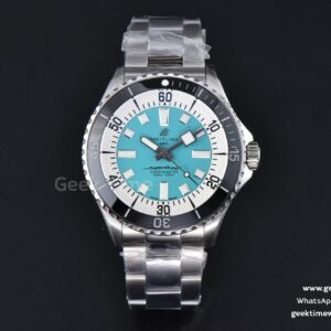 SuperOcean 44mm TF Tiffany Blue/White Dial SS Bracelet A2824