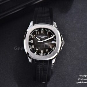 Aquanaut 5167 40mm 3KF Black Dial Black Rubber Strap A330 V3