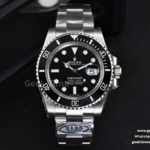 Submariner 116610 LN 40mm Clean CF Black Ceramic Black Dial SS Bracelet VS3135