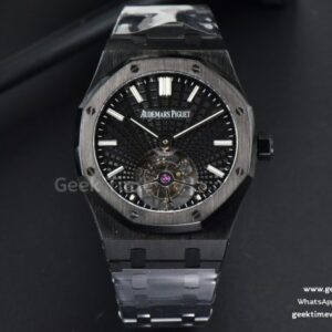 Royal Oak PVD Tourbillon 41mm R8F Black Sunburst Tapisserie Dial PVD Bracelet V2