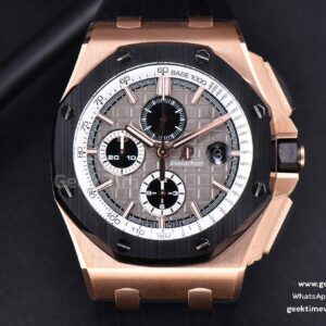 Royal Oak Offshore 44mm RG Cermet-Lünette Michael Schumacher JF grau-weißes Zifferblatt A3126 V2