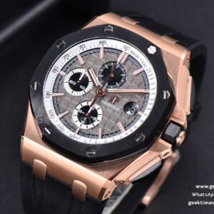 Royal Oak Offshore 44mm RG Cermet Bezel Michael Schumacher JF Gray/White Dial A3126 V2