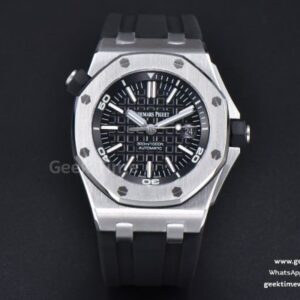 Royal Oak Offshore Diver 15703 42mm ZF schwarzes Zifferblatt schwarzes Kautschukarmband SA3120