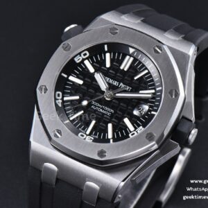 Royal Oak Offshore Diver 15703 42mm ZF Black Dial Black Rubber Strap SA3120