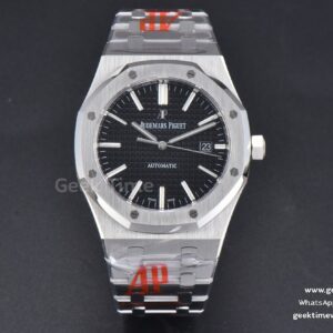 Royal Oak 15400 ORF 41mm graues strukturiertes Zifferblatt SS-Armband A3120 Super Clone