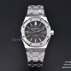 Royal Oak 15450 APSF 37mm graues strukturiertes Zifferblatt SS-Armband A3120