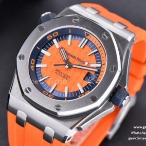 Royal Oak Offshore Diver 15710 Orange JF 42MM Orange Rubber Strap A3120