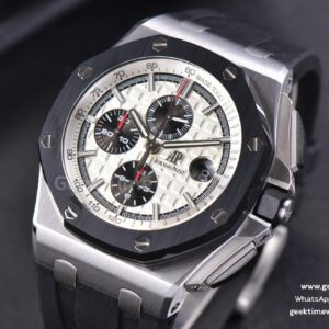 Royal Oak Offshore JF 44MM Black Ceramic Panda Dial Rubber Strap A3126 V2