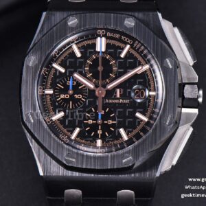 Royal Oak Offshore 26405CE 44mm RG JF schwarzes Zifferblatt RG-Indizes schwarzes Kautschukarmband A3126 V2