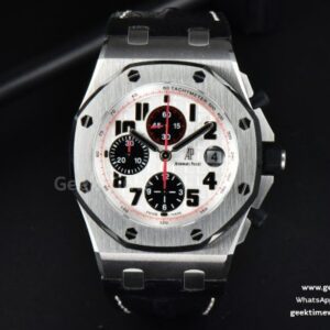 Royal Oak Offshore 42mm JF Ultimate Edition „Panda“ schwarzes Lederarmband A7750 V3
