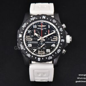 Endurance Pro 44mm OF White Chronometer Dial White Rubber Strap Swiss Quartz