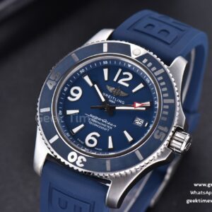 Superocean Automatic TF 44MM Blue Dial Blue Rubber Strap A2824