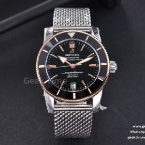 SuperOcean Heritage II GF 42mm RG cadran noir bracelet SS A2824