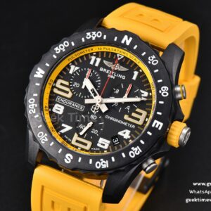 Endurance Pro 44mm OF Yellow Chronometer Dial Yellow Rubber Strap Swiss Quartz