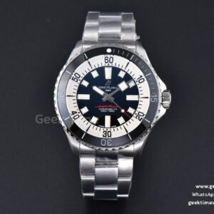SuperOcean 44mm TF Black/White Dial SS Bracelet A2824