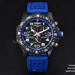 Endurance Pro 44mm OF cadran chronomètre bleu bracelet caoutchouc bleu Swiss Quartz