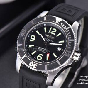 Superocean Automatic TF 44MM Black Dial Black Rubber Strap A2824