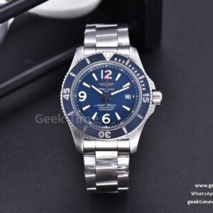 SuperOcean Automatic TF 44mm Blue Dial SS Bracelet A2824