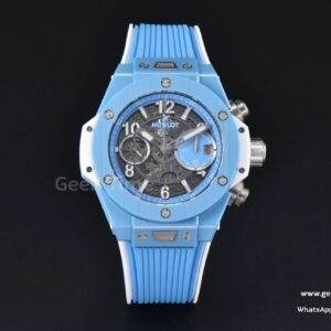 Big Bang Unico Blue Magic Ceramic 44mm BBF (ZF) Skeleton Dial Blue Rubber Strap A1280