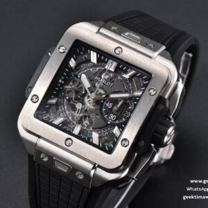 Square Bang Unico 42mm BBF Titanium Skeleton Dial Rubber Strap A1280