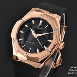 Classic Fusion Orlinski 40mm RG APSF Black Dial Black Gummy Strap A1110