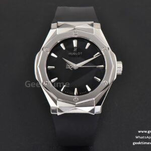Classic Fusion Orlinski 40mm APSF esfera negra correa de goma negra A1110