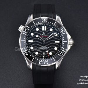 Seamaster Diver 300M 42mm ZF céramique noire cadran noir bracelet caoutchouc noir A8800