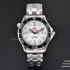Seamaster Diver 300M 42mm ZF céramique noire cadran blanc bracelet SS A8800