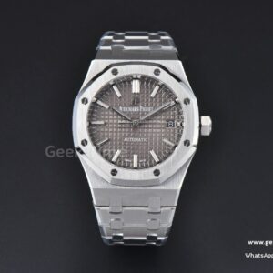 Royal Oak 37mm 15450 ZF graues strukturiertes Zifferblatt SS-Armband SA3120 Super Clone
