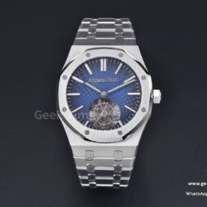 Royal Oak Tourbillon 41mm R8F SS blaues Zifferblatt SS-Armband Flying Tourb V2