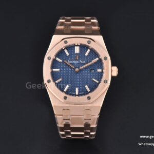 Royal Oak Ladies 67650OR 33mm ZF RG blaues Zifferblatt RG-Armband Quartz