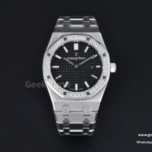 Royal Oak Ladies 67651ST 33mm ZF SS schwarzes Zifferblatt mit Diamanten SS-Armband Quartz