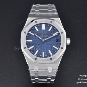 Royal Oak 15510 41mm ’50th Anniversary’ ZF blaues Zifferblatt SS-Armband SA4302