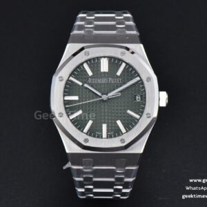 Royal Oak 15510 41mm ’50th Anniversary’ ZF grünes Zifferblatt SS-Armband SA4302