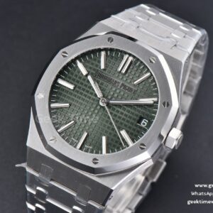 Royal Oak 15510 41mm ’50th Anniversary’ ZF Green Dial SS Bracelet SA4302