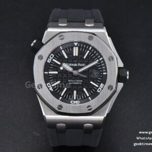 Royal Oak Offshore Diver 15703 42mm GF schwarzes Zifferblatt schwarzes Kautschukarmband A2824