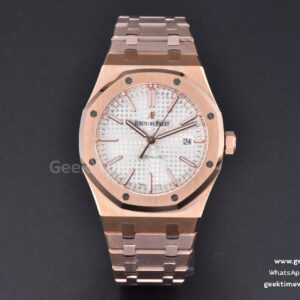 Royal Oak 15400 41mm RG IPF weißes strukturiertes Zifferblatt RG-Armband SA3120