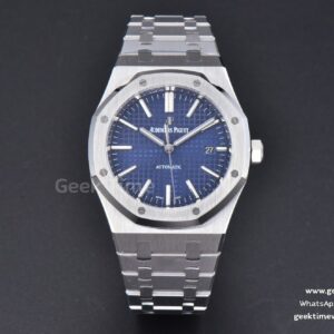 Royal Oak 15400 41mm IPF blaues strukturiertes Zifferblatt SS-Armband SA3120