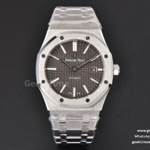 Royal Oak 41mm 15400 ZF graues strukturiertes Zifferblatt SS-Armband A3120 Super Clone