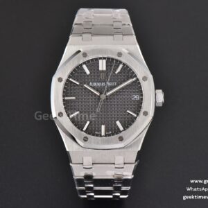 Royal Oak 15500 41mm APSF graues strukturiertes Zifferblatt SS-Armband A4302