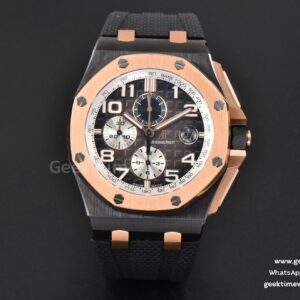 Royal Oak Offshore 26405 44mm RSF RG graues Zifferblatt silberfarbenes Hilfszifferblatt schwarzes Kautschukarmband A3126