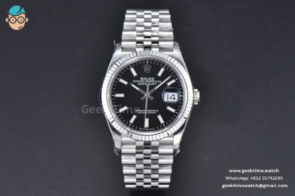 DateJust 36MM 126234 904L VSF Black Dial Lume Marker Jubilee Bracelet VS3235 - Image 2