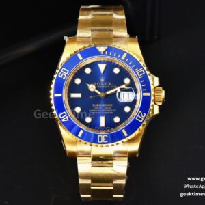 Submariner 116618 LB 40mm VSF YG Blue Dial YG Bracelet VS3130
