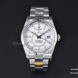 Sky-Dweller 326934 42mm ZF 904L White Dial SS Bracelet A2824