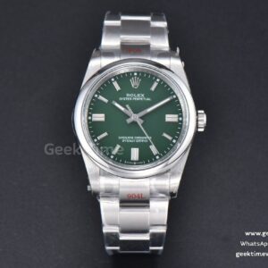 Oyster Perpetual 126000 36mm 904L GMF grünes Zifferblatt SS-Armband VR3230