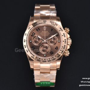 Daytona 116505 RG APSF Brown Dial Digital Marker RG Bracelet SH4130