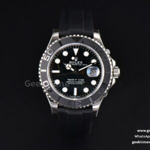 Yacht-Master 42mm CSF schwarzes Zifferblatt mit Opaloberfläche Oysterflex-Armband VR3235