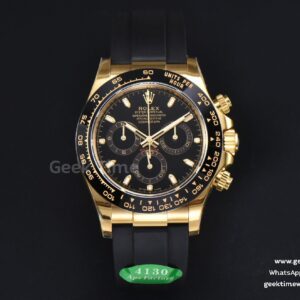 Daytona 116518 YG APSF Black Dial Ceramic Bezel Lume Marker Oysterflex Strap Tungsten Version SH4130