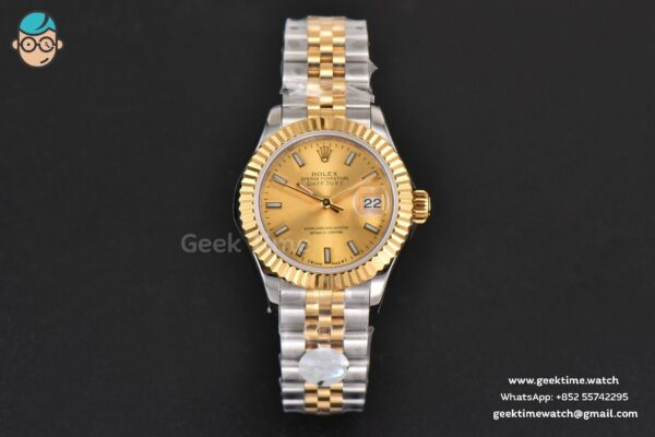 DateJust 28MM Ladies WF YG/SS YG Dial Jubilee Bracelet A2236 - Image 2